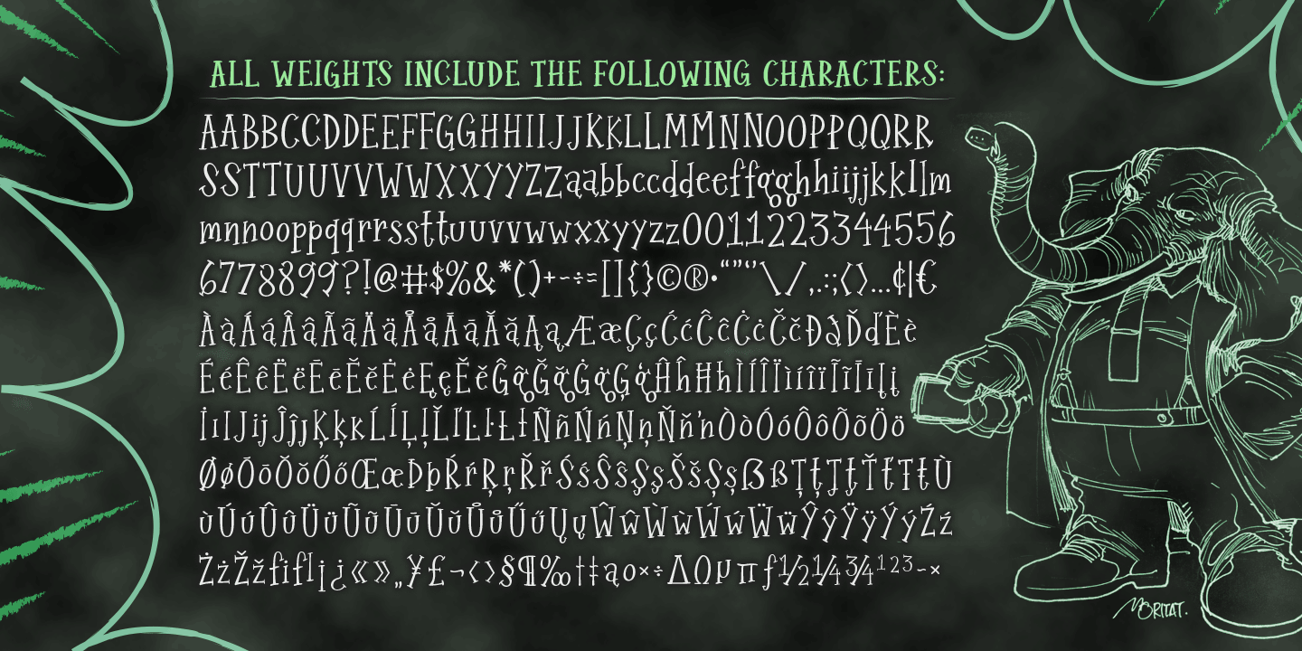 Example font Quigglesmith #2